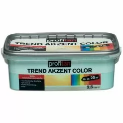 Profitan Wandfarbe Trend Akzent Color - Lagune Matt - 2,5 Liter