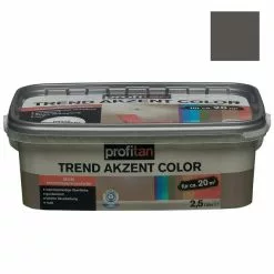 Profitan Wandfarbe Trend Akzent Color - Lakritz Matt - 2,5 Liter