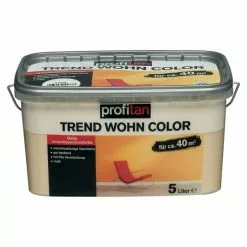 Profitan Wandfarbe Trend Wohn Color - Sand Matt - 5 Liter