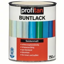 Profitan Buntlack - Cremeweiß Seidenmatt - 750 Ml