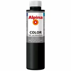 Alpina Voll- Und Abtönfarbe COLOR - Nachtschwarz - 250 Ml