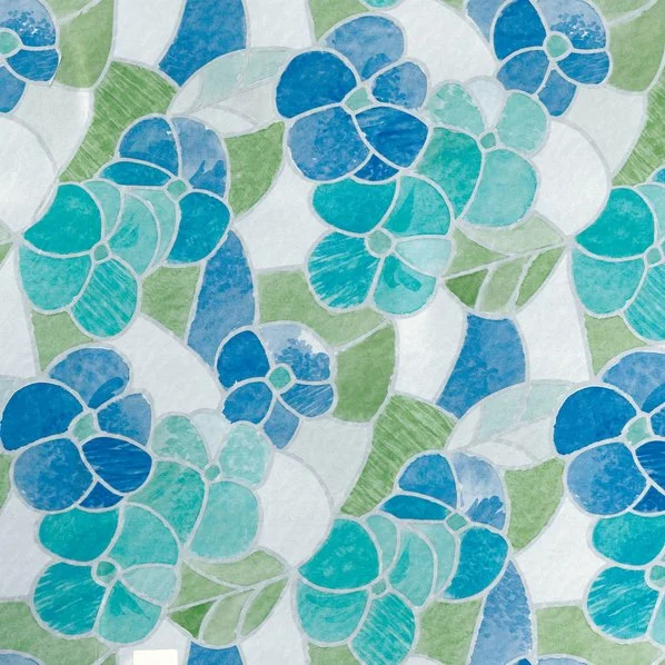 D-c Fix Glasfolie - Blau - Blumen - 45x200 Cm 3 D-c Fix Glasfolie - Blau - Blumen - 45x200 Cm