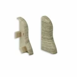 Profitan 2er-Set Endkappen - Eiche Arizona - Für Sockelleisten: 40 Mm Hoch