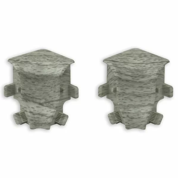 Profitan 2er-Set Innenecken - Buche Grau - Für Sockelleisten: 40 Mm Hoch 3 Profitan 2er-Set Innenecken - Buche Grau - Für Sockelleisten: 40 Mm Hoch