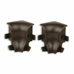 Profitan 2er-Set Innenecken - Dunkelbraun - Für Sockelleisten: 40 Mm Hoch