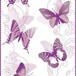 Panel POP.UP - Schmetterlinge - Lila-weiß - 2,5 Meter